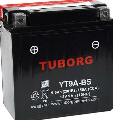 BATERÍA TUBORG YT9A-BS YB9-B 12V 9AH AGM  