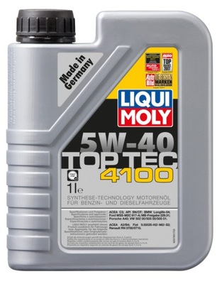 LIQUI MOLY TOP TEC 4100 5W40 1L - EURO IV