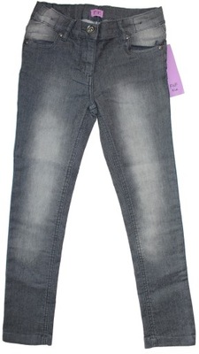 spodnie jeansowe jegginsy elastyczne F&F 134