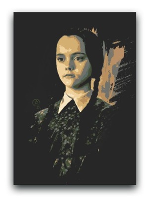 Rodzina Addamsów - OBRAZ 80x60 canvas plakat