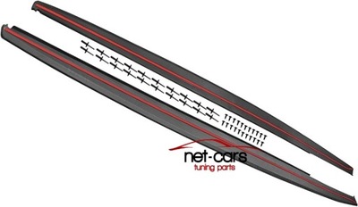 Накладки bmw f30 f31 m prformance спойлери пороги фото №1