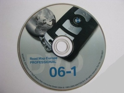 MAPA PŁYTA BMW PROFESSIONAL DVD 1 E60 E90 E70 E63