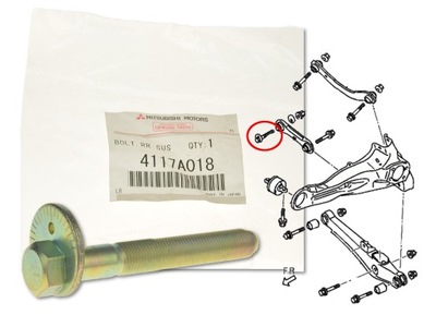 PERNO MIMOSRODOWA PARTE TRASERA 4117A018 ORIGINAL MITSUBISHI  