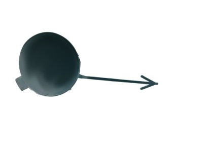 Заглушка фаркоп бампер передній skoda octavia iii 3 фото №1