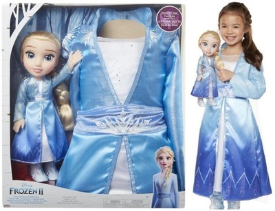 Lalka Kostium 2w1 Frozen 2 Kraina Lodu Strój Elsa