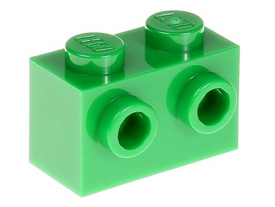 LEGO Klocek z wypustkami 1x2 11211 zielony - 2 szt