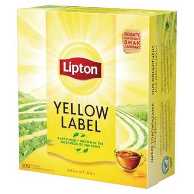 Herbata Lipton Yellow Label - 100 torebek 2gr