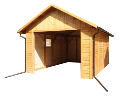 Garaż drewniany 3,5x5,5 jednostanowiskowy carport
