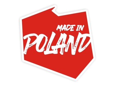 Naklejka na auto MADE IN POLAND Polska , wlepki stickery
