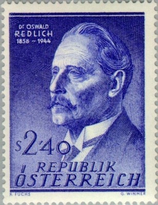 Austria 1958 Znaczek 1056 ** historyk Redlich