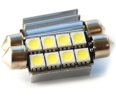 VAMZDELIS 42MM CANMIKROAUTOBUSAS 8SMD LED C3W C5W C10W CAN MIKROAUTOBUSAS 