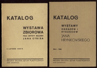 4 KATALOGI 1948 R. JAN CYBIS... ŁÓDŹ, MIEJSKA...