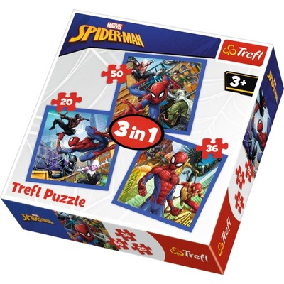 Puzzle 3w1 Spider-Man Pajęcza siła 34841