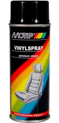 MOTIP Spray farba lakier skóry vinyl CZARNY 400ml