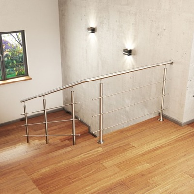 Elementy balustrady do samodzielngo montażu, wypełnienie 3 x Ø12 mm, 4,0 mb