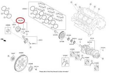 PISTÓN HYUNDAI G80 KIA STINGER K900 3.3 2016- OEM  