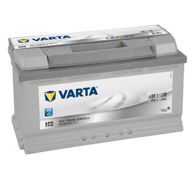 BATERÍA VARTA SILVER H3 12V 100AH 830A  