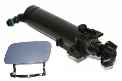 Левая омыватель насадка + заглушка распылителя do audi a4 b8 фото №1