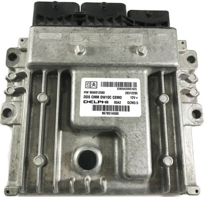 ECU PEUGEOT 9666912580 9678514580 28312280 + PIN 