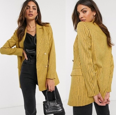 LIQUORISH żakiet marynarka paski blazer 36 S ASOS