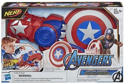 Nerf Kapitan Ameryka Avengers Tarcza Wyrzutnia