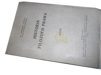 historja filozofji prawa Jarra 1923 r UNIKAT