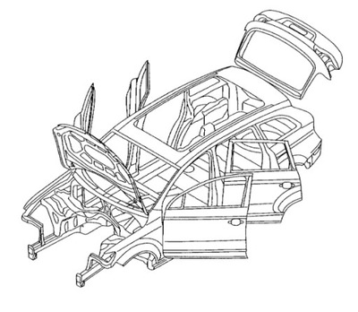 VW PASSAT B6 DRZWI LEWY TYŁ