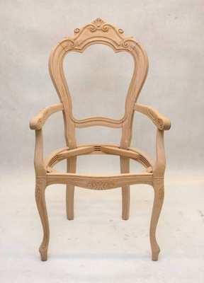 Stylowe krzesło stelaż klasyczny włoski drewniany