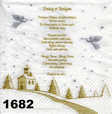 Serwetki do decoupage-1szt- ZIMA -ŚWIĘTA- 1682