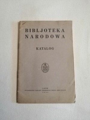 Bibljoteka Narodowa Katalog Lwów 1933