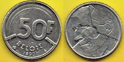 Belgie 50 Francs 1990 r.