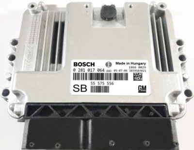 Бортовий комп'ютер ecu opel zafira 0281017064 55575556 + pin фото №1