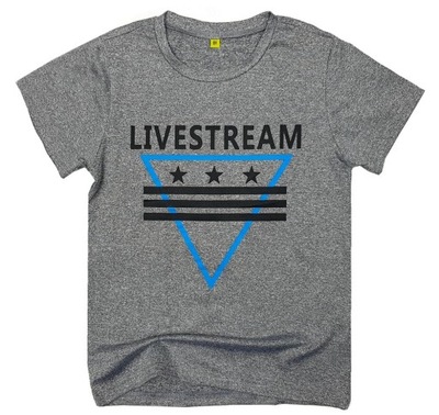 BLUZKA T-shirt FIT LIVESTREAM r 8 - 122/128 BLUE