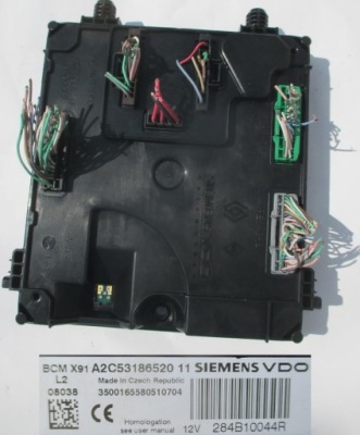 Renault laguna 3 iii 2.0 dci модуль bcm 284b10044r фото №1