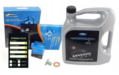 Фільтри + олія ford f 5w30 ford fusion 1.4 tdci фото №1