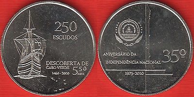CABO VERDE 250 escudos 2010 statek