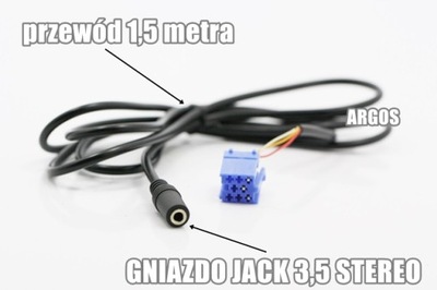 MERCEDES AUDIO 5 + Sound 5 AUX gniazdo JACK BLUE