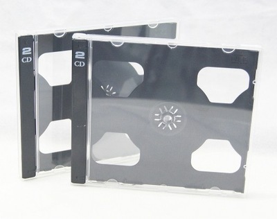 Pudełka na 2 x CD - Box - Jewel Case Czarne 10 szt