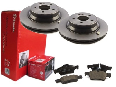Тормозные диски тормозные колодки brembo задняя mercedes e w211 w212 фото №1