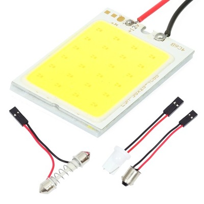 PANEL MÓDULO DIODO LUMINOSO LED COB 24CHIP W5W C5W C10W T4W CORREA  