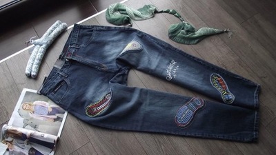 Phat wear spodnie jeansy bawełniane łaty W36/L34 (46)