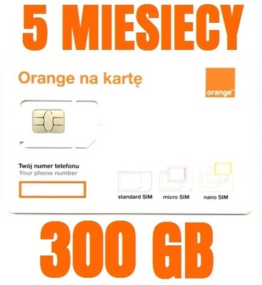 STARTER INTERNET ORANGE FREE 300 GB