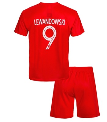 LEWANDOWSKI POLSKA Strój Komplet Piłkarski r.92 CW