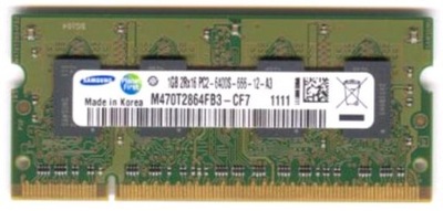 OKAZJA DDR2 SAMSUNG 1GB 2Rx16 PC2-6400S-666-12-A3