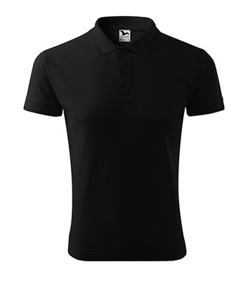Koszulka męska Polo Adler Pique czarna XL