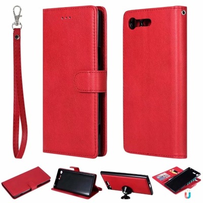 Kabura Qihang do Sony Xperia XZ Premium czerwony