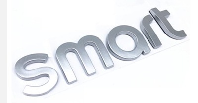 EMBLEMA SMART FORTWO FRFOUR INSCRIPCIÓN INSIGNIA PLATEADO  