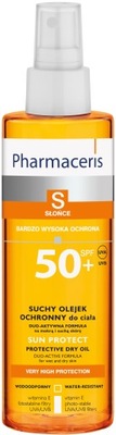 Suchy olejek ochronny na skórę Pharmaceris S SPF 50+ 200 ml