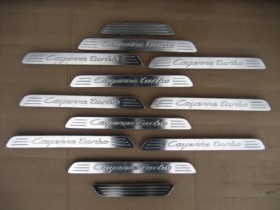 Porsche cayenne turbo 2010-2017 накладки порогові фото №1