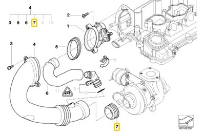 BMW E60 E90 E70 FORRO DE TURBINA M57 7792090 OE  